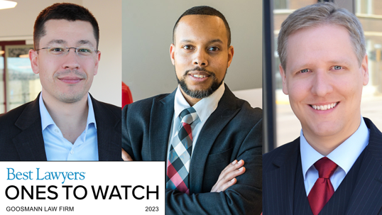 Goosmann Law Attorneys Featured in The 2023 Best Lawyers: Ones to Watch